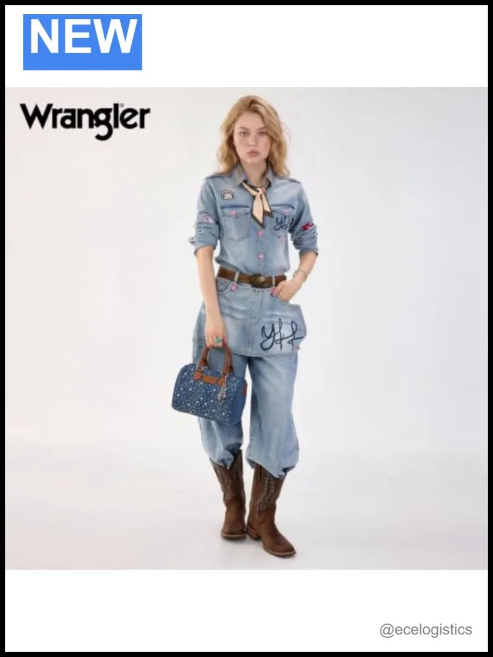 N/A rhinestone denim